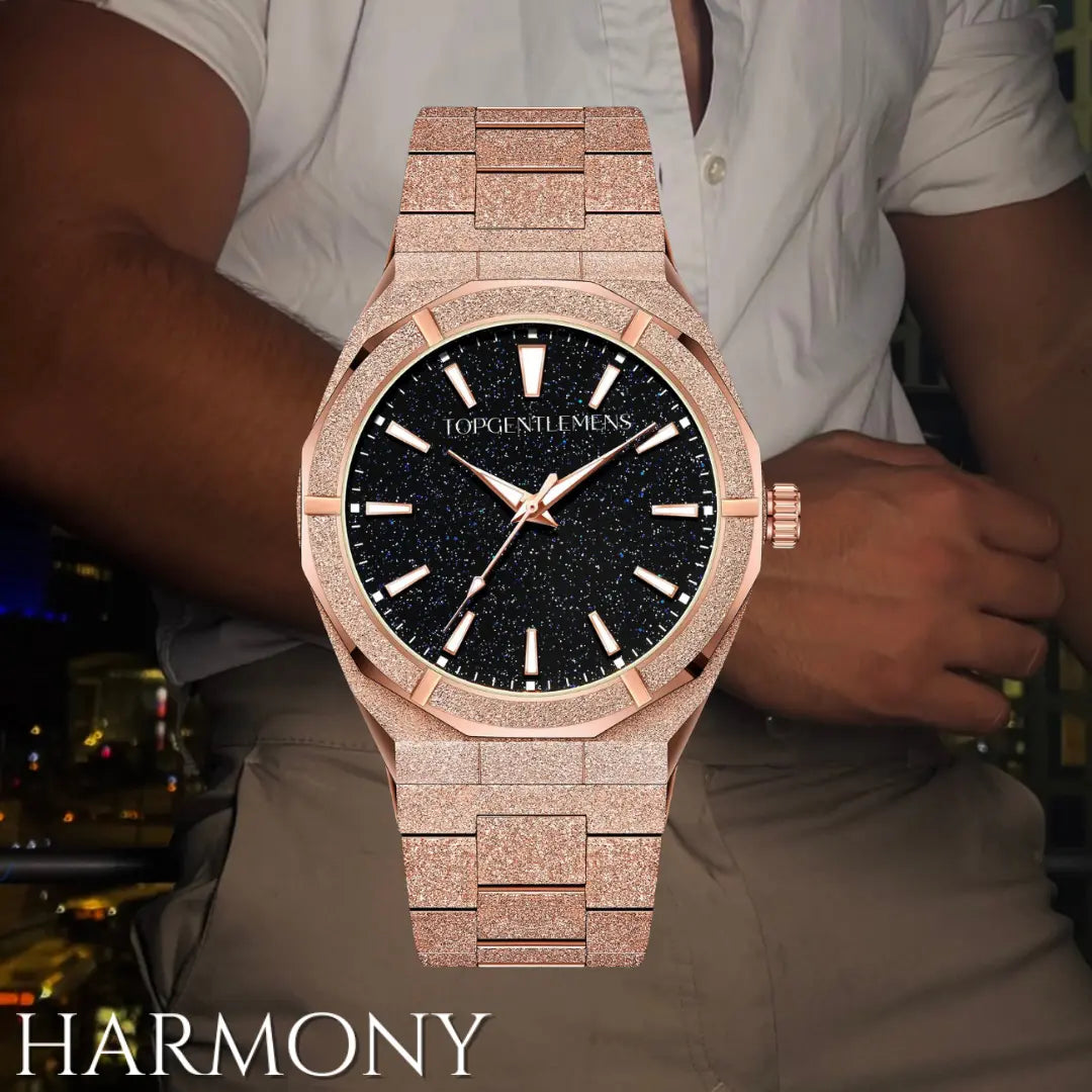 Rose Gold-שעון נו יורק -HARMONY - HARMONY