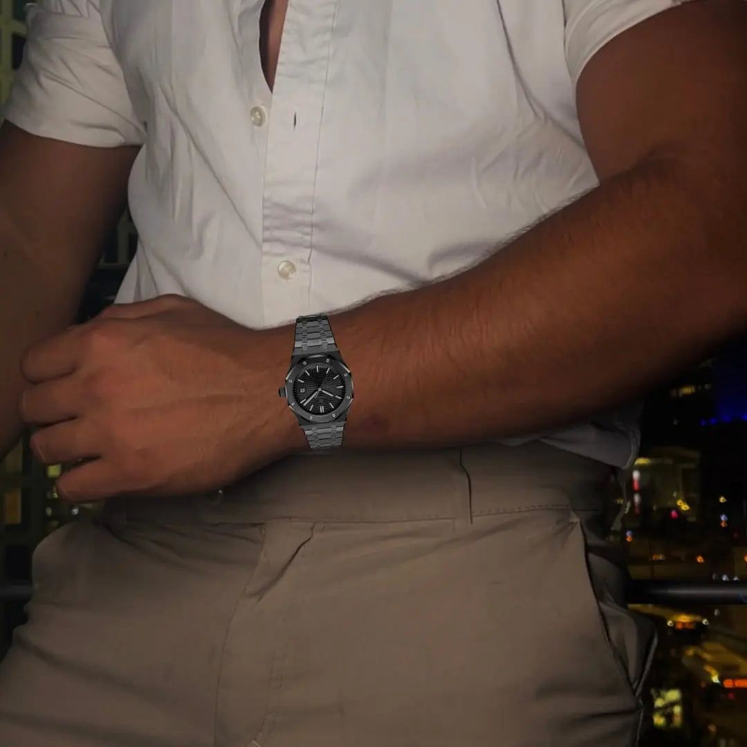 שעון שחור עמיד במים - HARMONY - HARMONY